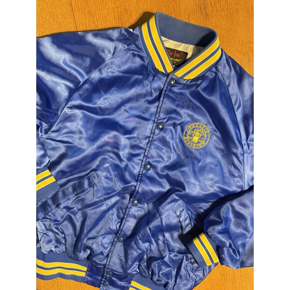 VTGPacific Division OEA Railroad Satin Jacket‎ Mens XL Blue Embroidered Logo USA